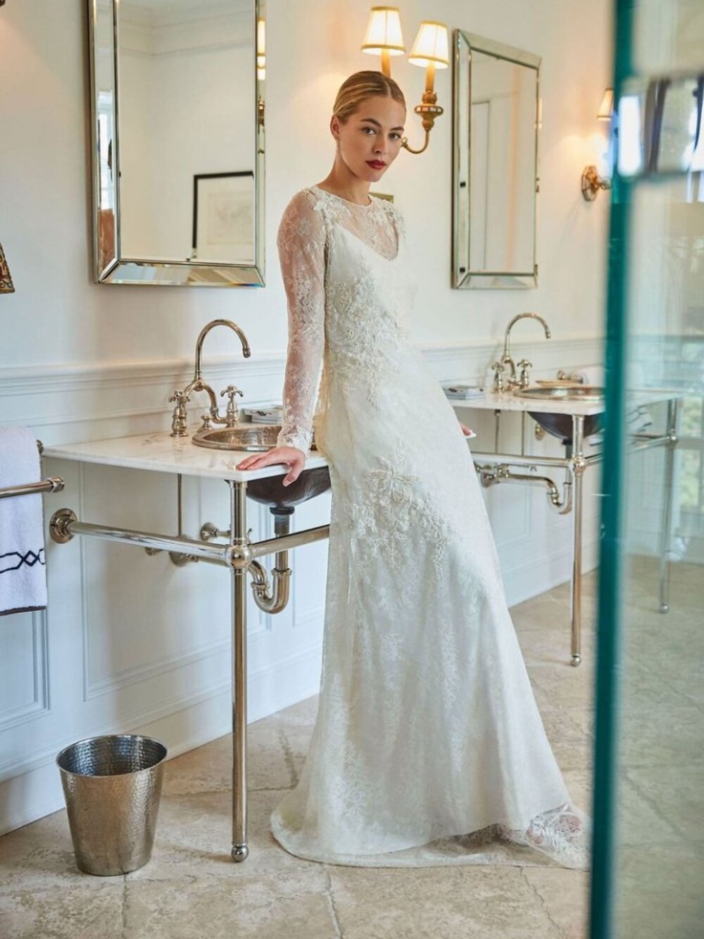 Jenny Yoo Cosette Wedding Gown Size 6 and 14 NEW Lace Long Sleeve